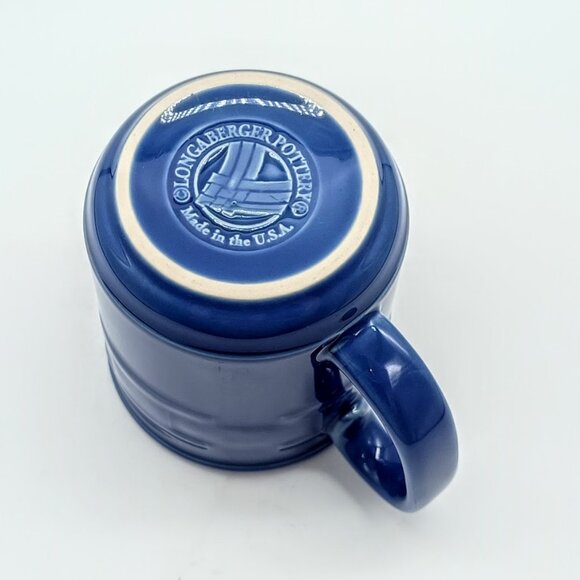 Longaberger Blue Woven Traditions Ceramic Mug - Picture 6 of 7